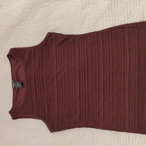 Ann Taylor, Maroon, XSP, Sleeveless Blouse